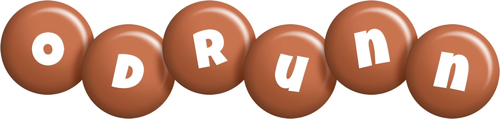 Odrunn candy-brown logo