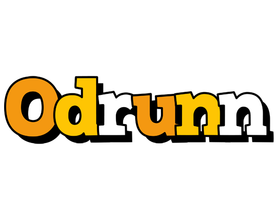 Odrunn cartoon logo