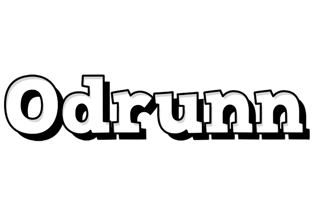 Odrunn snowing logo