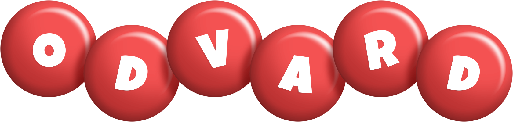 Odvard candy-red logo