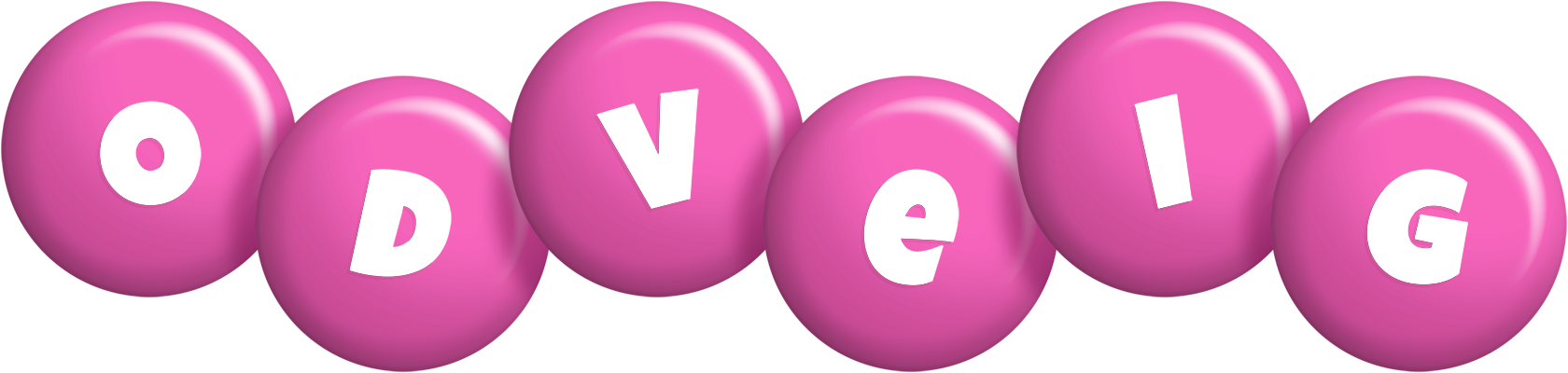 Odveig candy-pink logo