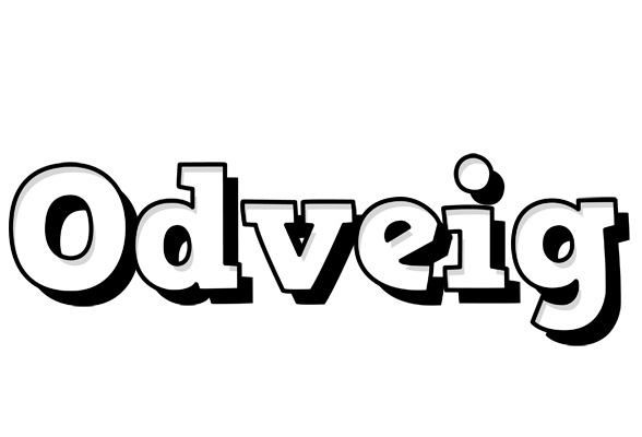 Odveig snowing logo
