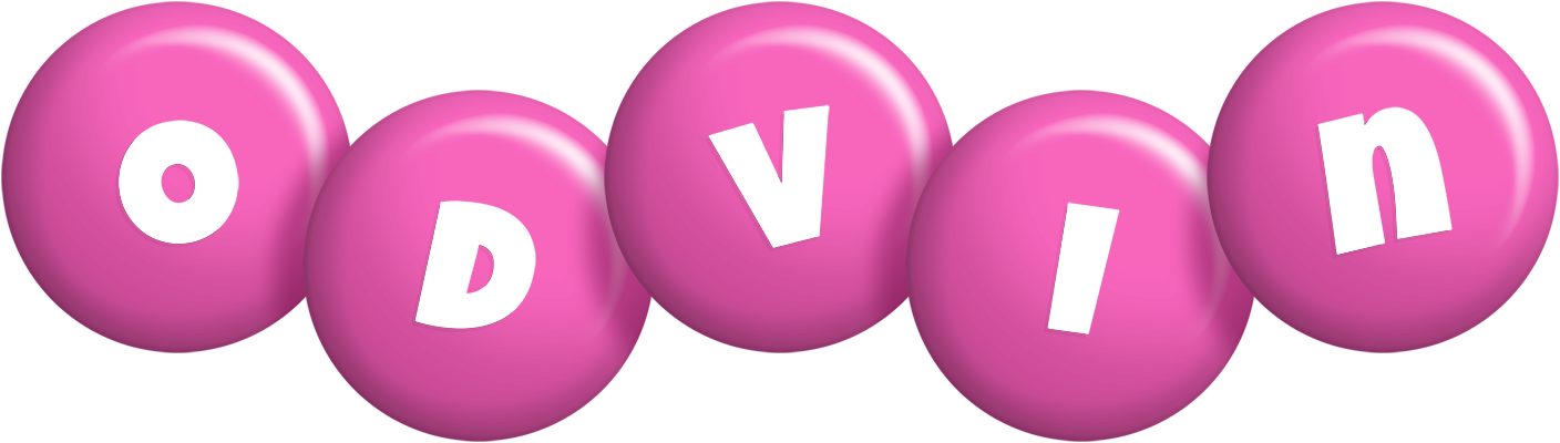 Odvin candy-pink logo