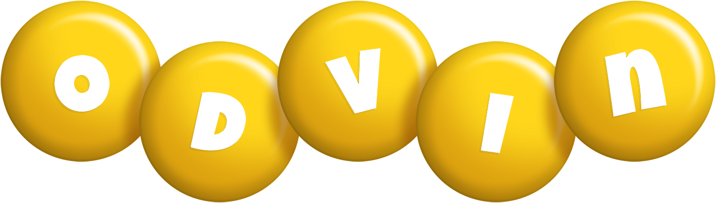 Odvin candy-yellow logo
