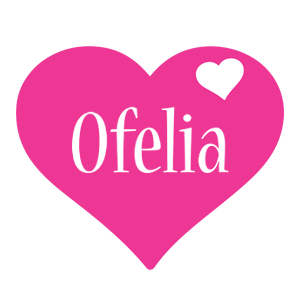 Ofelia love-heart logo