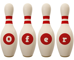 Ofer bowling-pin logo