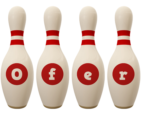 Ofer bowling-pin logo