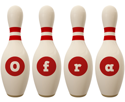 Ofra bowling-pin logo