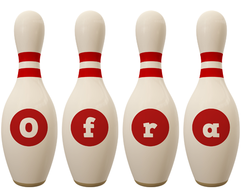 Ofra bowling-pin logo