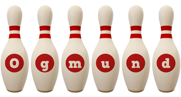 Ogmund bowling-pin logo