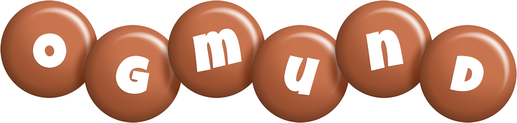 Ogmund candy-brown logo