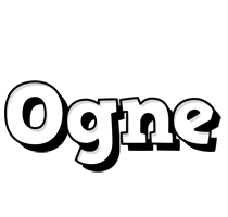 Ogne snowing logo