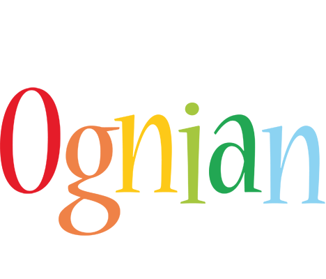 Ognian birthday logo