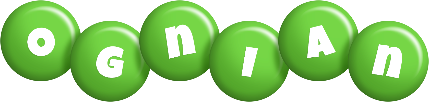 Ognian candy-green logo
