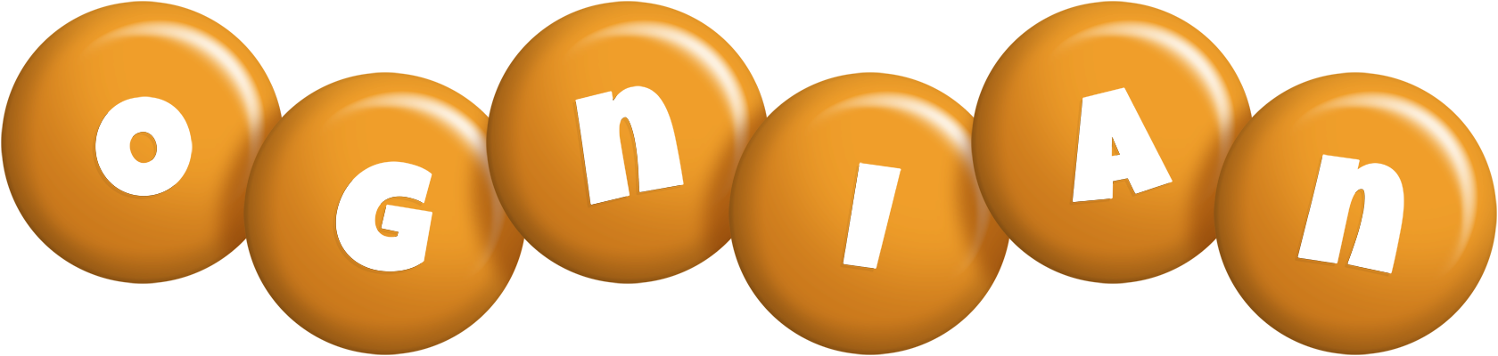 Ognian candy-orange logo