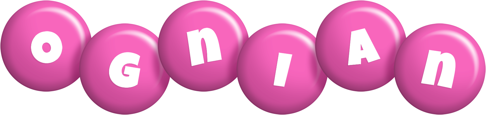 Ognian candy-pink logo