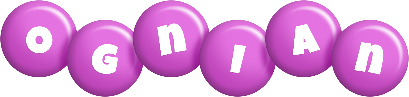 Ognian candy-purple logo