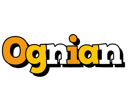 Ognian cartoon logo