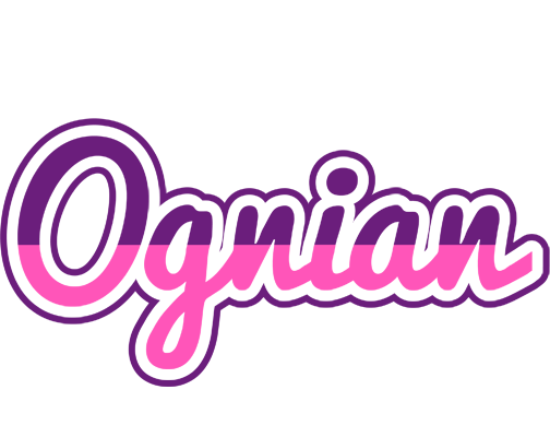 Ognian cheerful logo