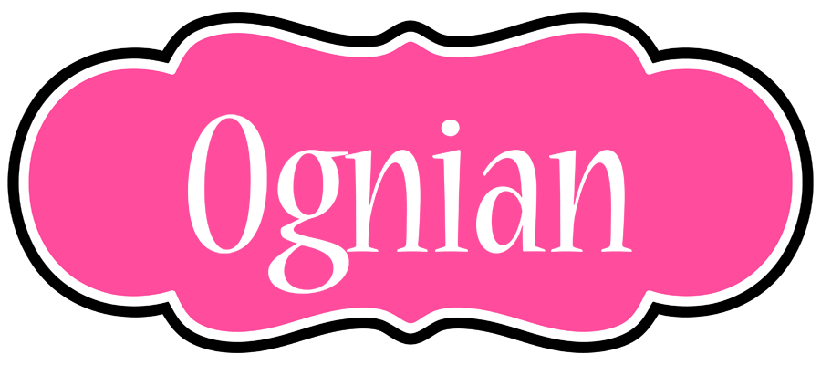 Ognian invitation logo