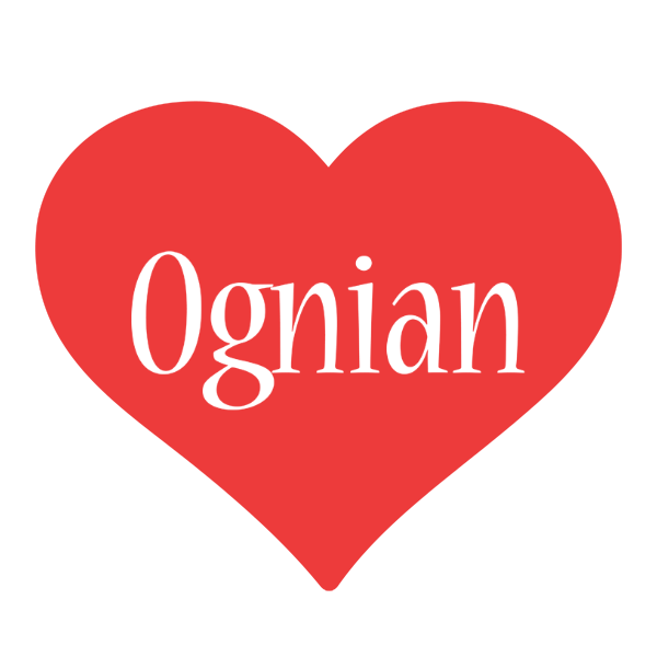 Ognian love logo