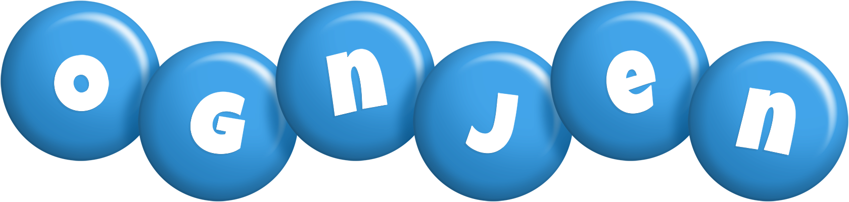 Ognjen candy-blue logo