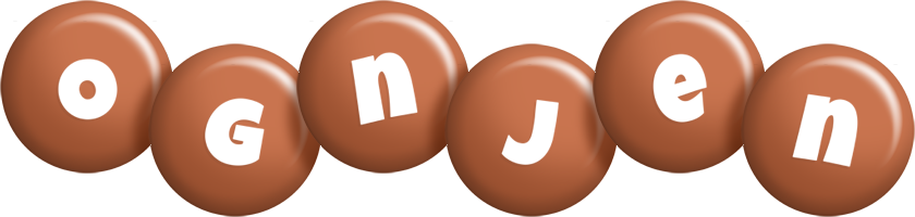 Ognjen candy-brown logo