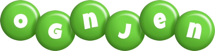 Ognjen candy-green logo