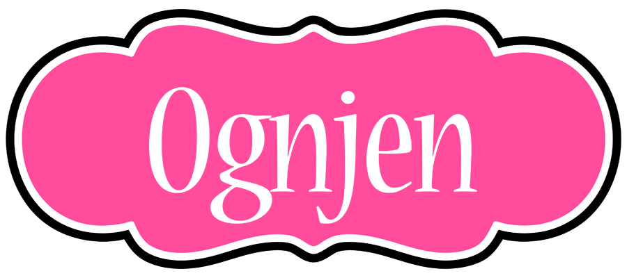 Ognjen invitation logo