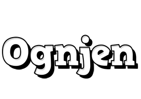 Ognjen snowing logo