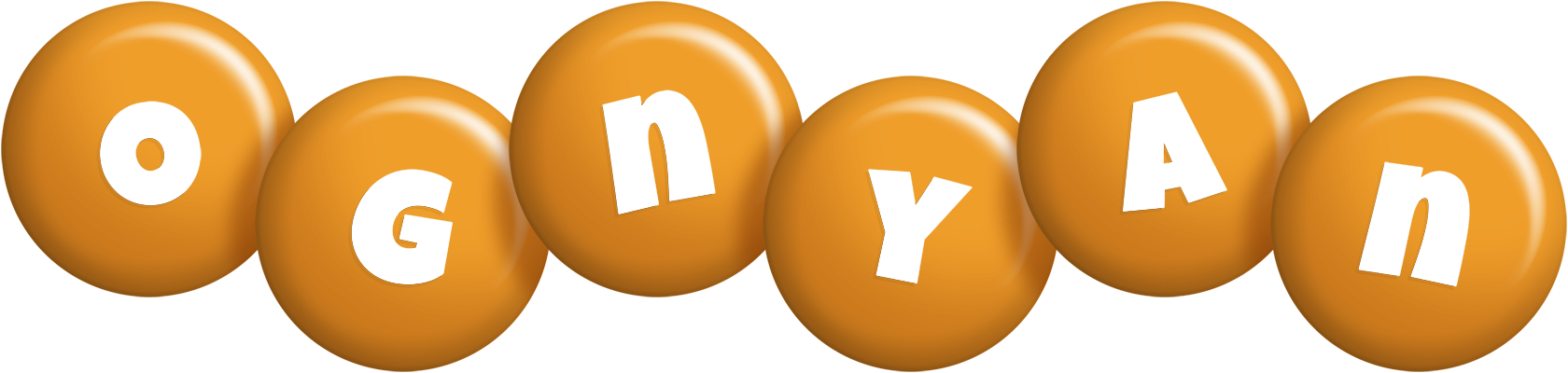 Ognyan candy-orange logo