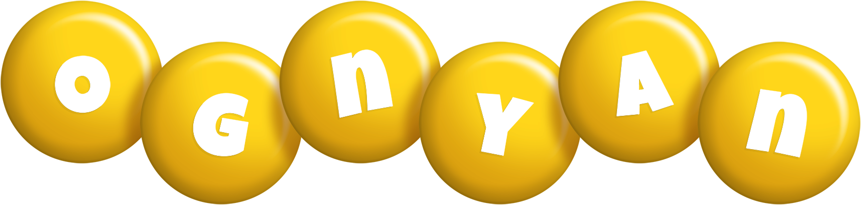 Ognyan candy-yellow logo