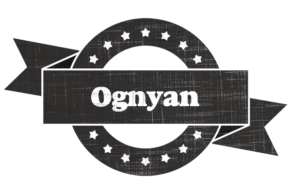 Ognyan grunge logo
