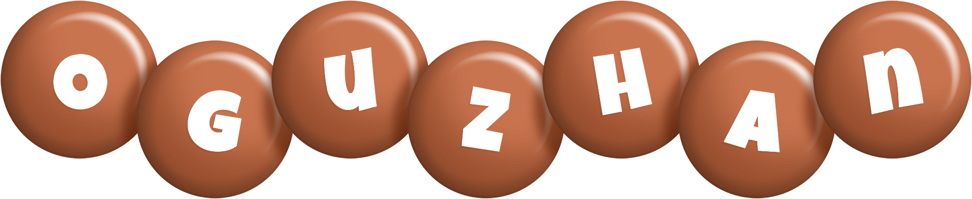 Oguzhan candy-brown logo