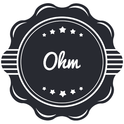 Ohm badge logo
