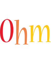 Ohm birthday logo