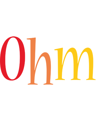 Ohm birthday logo