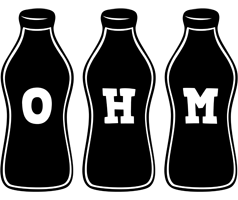 Ohm bottle logo