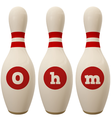 Ohm bowling-pin logo