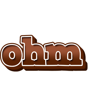 Ohm brownie logo