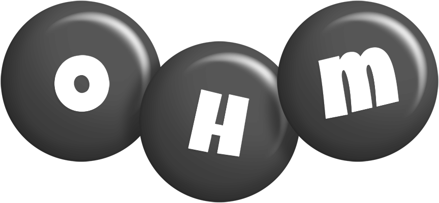 Ohm candy-black logo