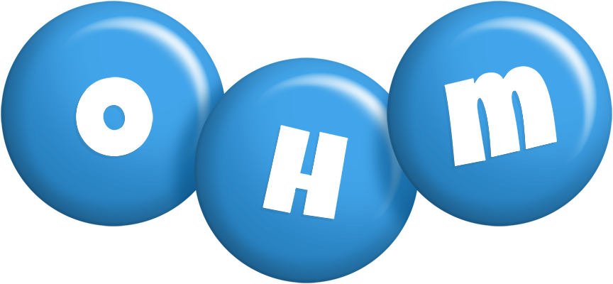 Ohm candy-blue logo