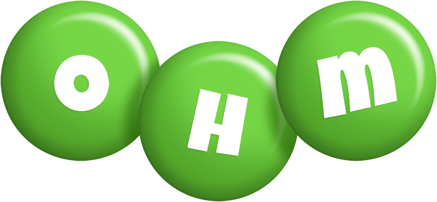 Ohm candy-green logo