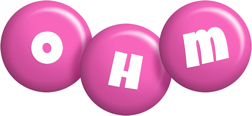 Ohm candy-pink logo