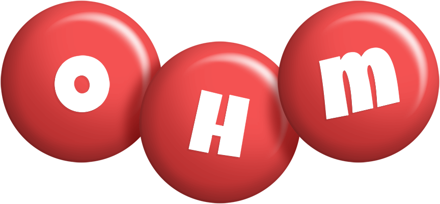 Ohm candy-red logo
