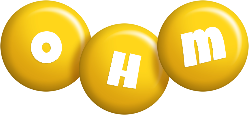 Ohm candy-yellow logo