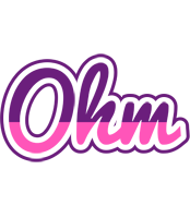 Ohm cheerful logo