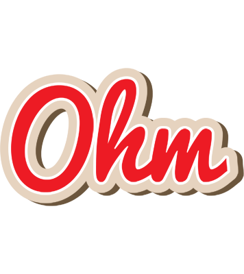 Ohm chocolate logo