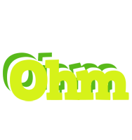 Ohm citrus logo