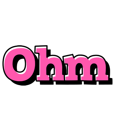 Ohm girlish logo